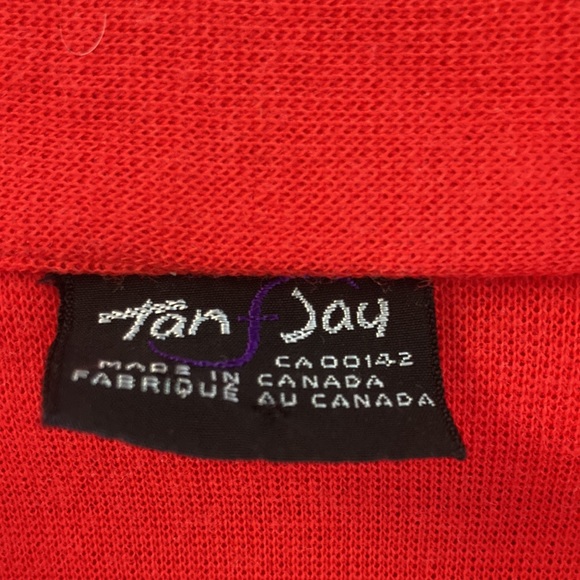 Vintage orange Tan Jay button up sweater jacket - Picture 8 of 10